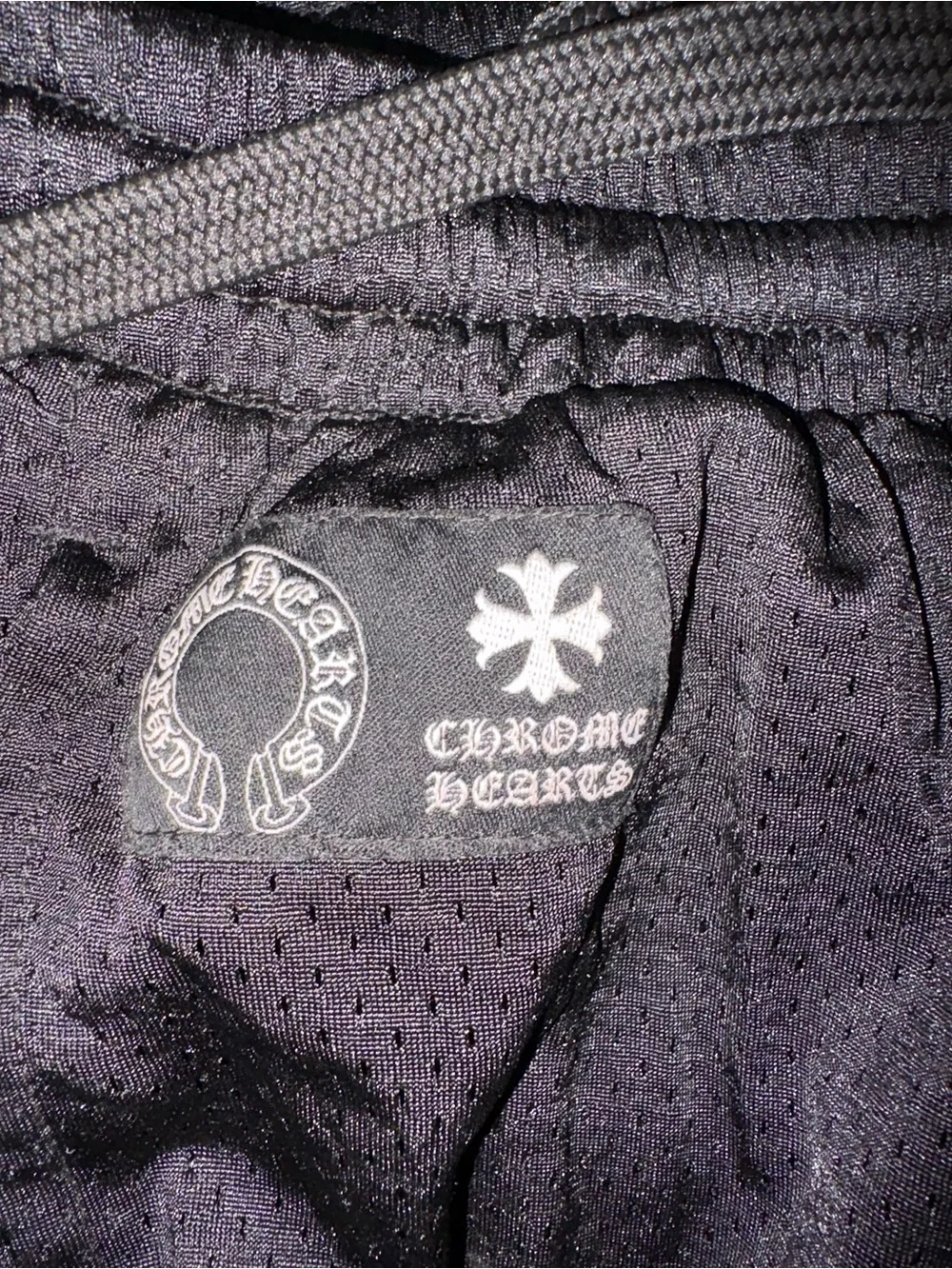 Like new Chrome Hearts mesh varsity pants